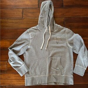 American Eagle Outfitters Men's Gray Pullover Hoodie